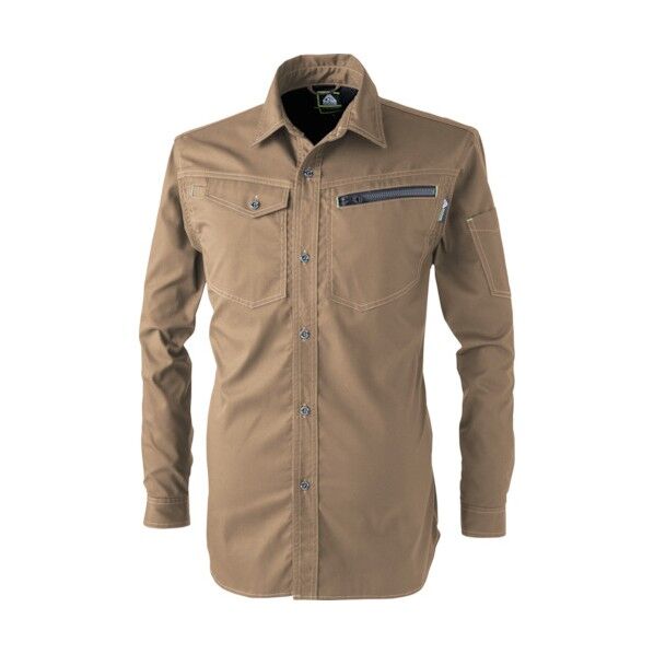 ドビーストレッチT/C長袖シャツ