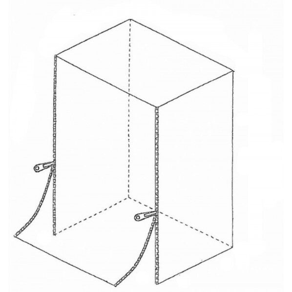 カゴ車用透明防塵カバー 10枚セット