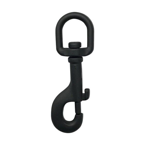 スナップフック マットブラック 90mm(A)90x(B)18x(C)10mm 10104141 1個