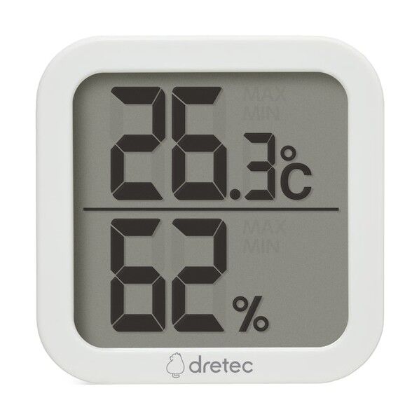 デジタル温湿度計「コロネ」 ホワイト