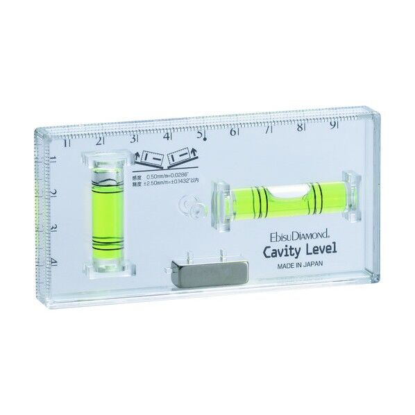 磁石付キャビティレベル グリーン 12×50×100mm ED-10CVM 1個