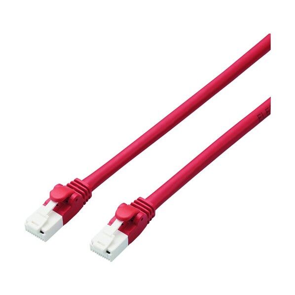 LANケーブル CAT6A対応 EU RoHS指令準拠 爪折れ防止 簡易パッケージ仕様 ヨリ線