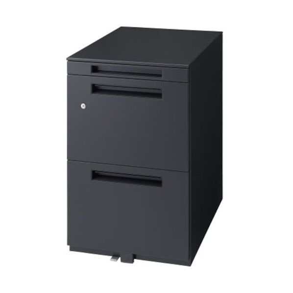 ワゴンシリーズ 木目ワゴン A4-3段タイプ SワゴンA4-3-650CK LBK/LBK 286425 1点