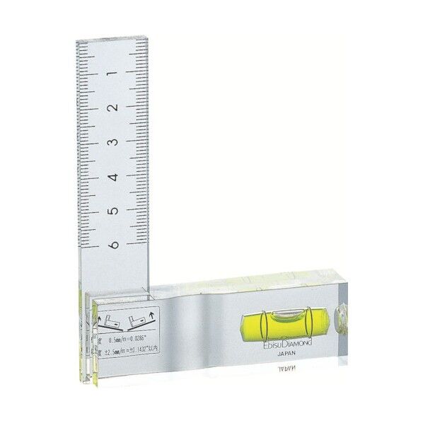 スコヤレベル 透明 15X100X75mm ED-SQ 1個