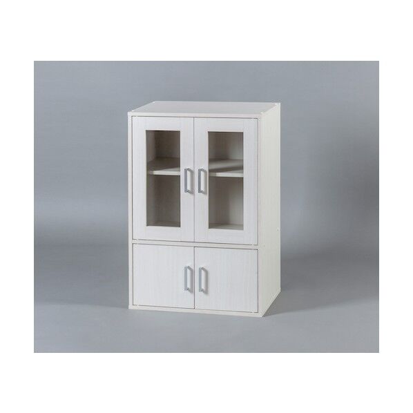 ガラスキャビネット オフホワイト GKN-9060 1個