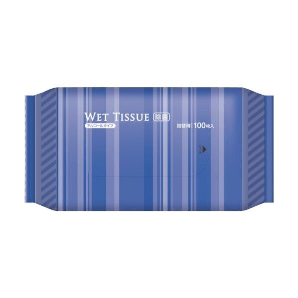 除菌アルコールウェットティッシュ　BOX詰替  DPN-003 100点