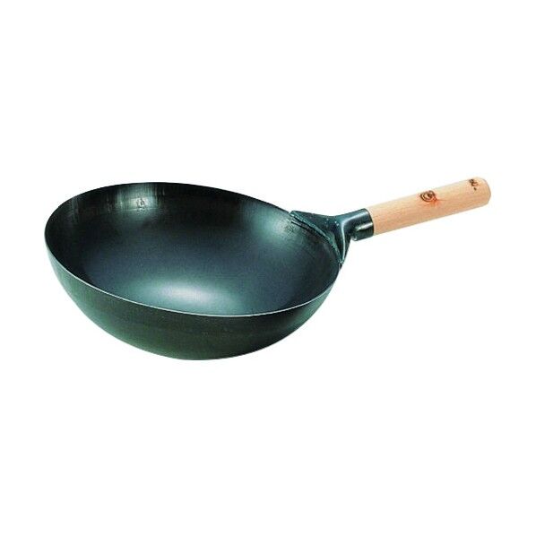 SA鉄プレス木柄北京鍋 27cm APK12027 1個