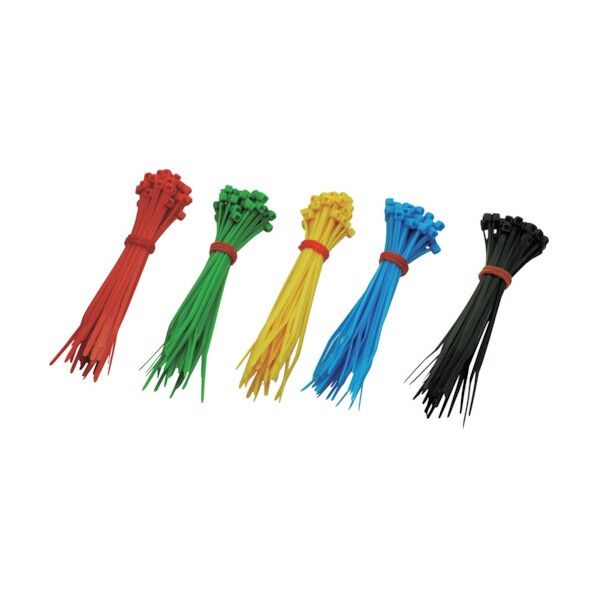 ワールドツール 200PC カラー結束バンドセット 100mm 05-03592 1点