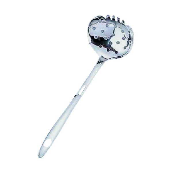 18－8食卓工房 くし付お玉穴明 中 QSKB301 1個