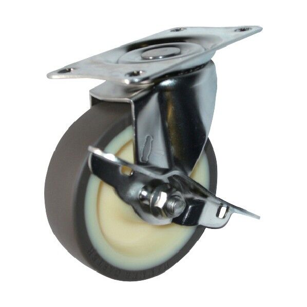 Eシリーズオールステンレス自在SP付ウレタン車65mm 315E-UR65-BAR01 1点