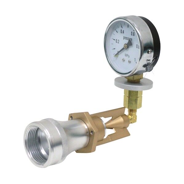 コンパクト型 放水圧力測定器 『ピトー計』(吐水口･ノズルアダプター付) 40Ax13φ 23PTKEI402X 1個