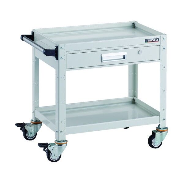 光 ツールワゴン バーディワゴン 600X400 引出付 ウレタン車輪 ホワイト BDW-662VU-W 1点...