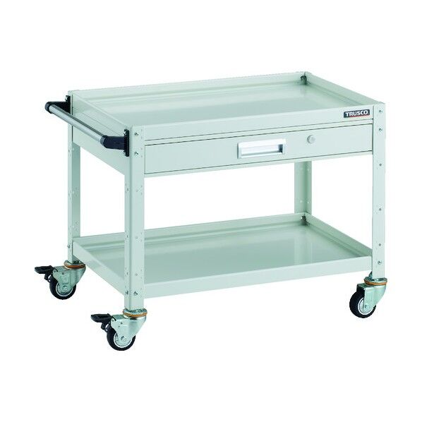 ツールワゴン バーディワゴン 750X500 引出付 ウレタン車輪 ホワイト