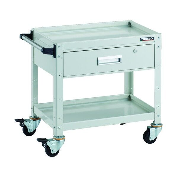 ツールワゴン バーディワゴン 600X400XH600 深型1段引出付 ホワイト