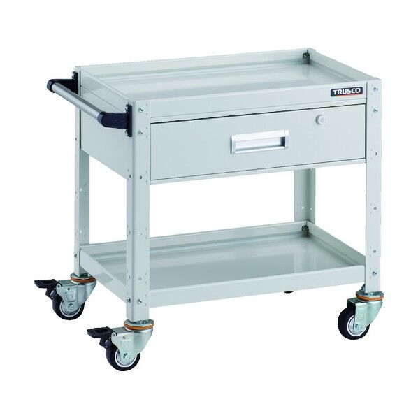 バーディワゴン 600×400 深型1段引出付 ウレタン車輪 ホワイト