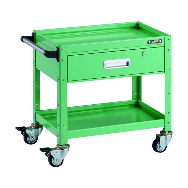 バーディワゴン 600×400 深型1段引出付 ウレタン車輪 ヤンググリーン