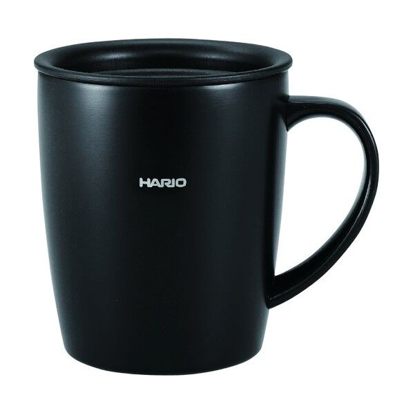 フタ付保温マグ300 ブラック 11.9×8.8×10.2cm SMF-300-B 1個