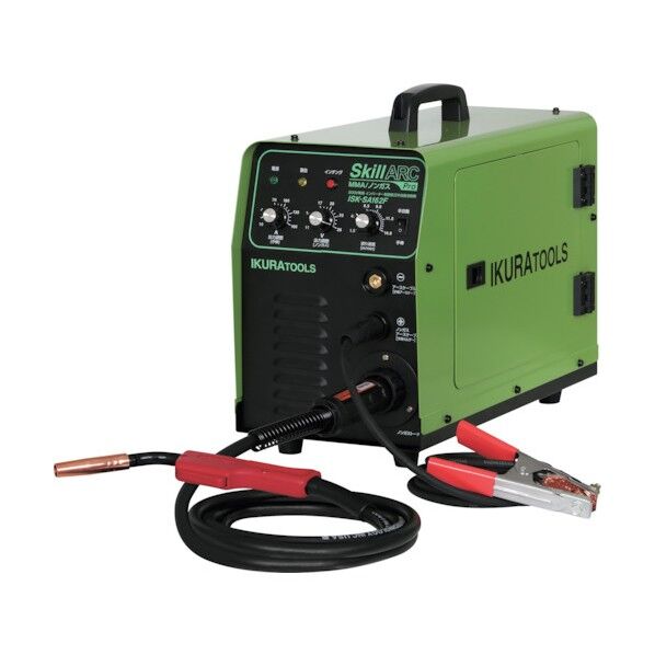 育良精機 スキルアークプロ ノンガス半自動溶接機 ISK-SA162F 1P...