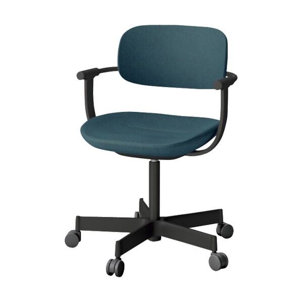 バーテブラ03チェア 5本脚タイプ フレームブラック.布地ダックブルー KG-825CD-T1B4 1点