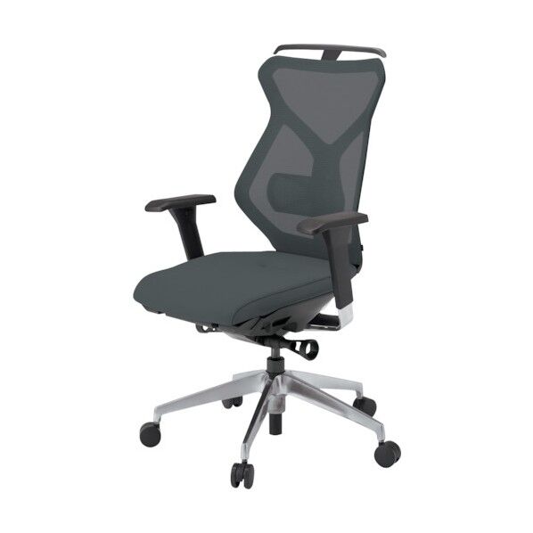 イトーキ セクアチェア ハイバック ベースカラーZT アジャスタブル肘 ハンガー付 張地 オフブラック KG-367JVH1-ZTW2 1点...