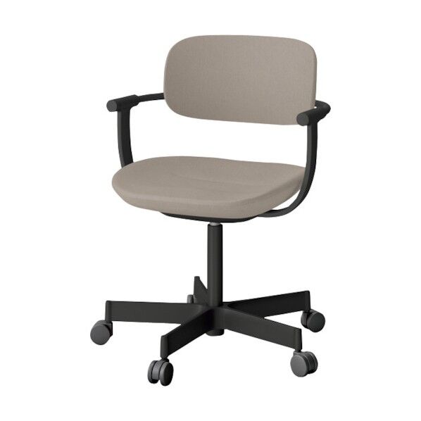 バーテブラ03チェア 5本脚タイプ フレームブラック.布地エクリュベージュ KG-825CD-T1H9 1点