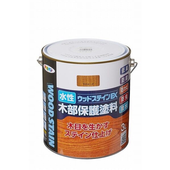 水性ウッドステインEX ライトオーク 3L 1点