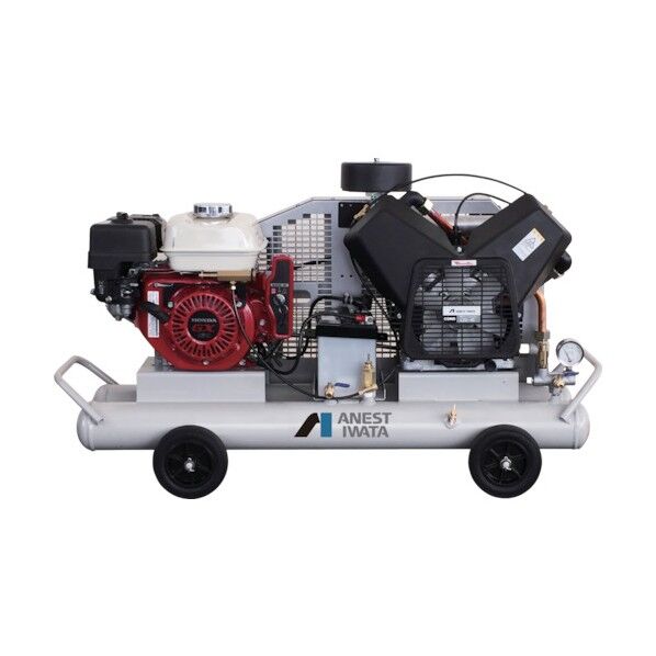 アネスト岩田 軽便形コンプレッサ 2.2KW エンジン駆動 PLUE22C-10S 1個