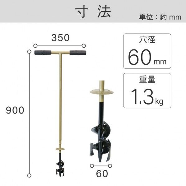 Wらせん穴掘り