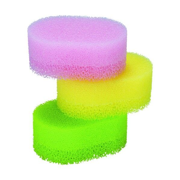 TK 水切れの良いスポンジ・カラフル 3色組 485849 1個