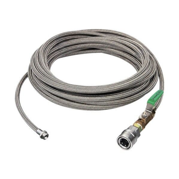 1/4SUS洗管ホース コック無