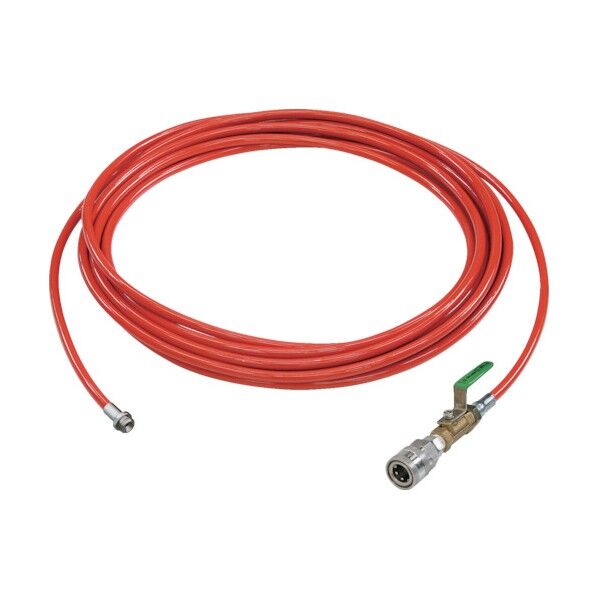 1/4PU洗管ホース コック付