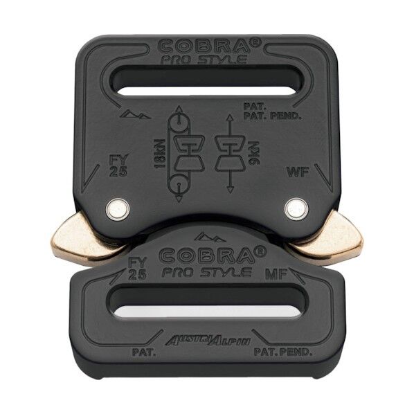AUSTRIALPIN COBRA バックル 25MM ブラック FF FY25KFF 1点