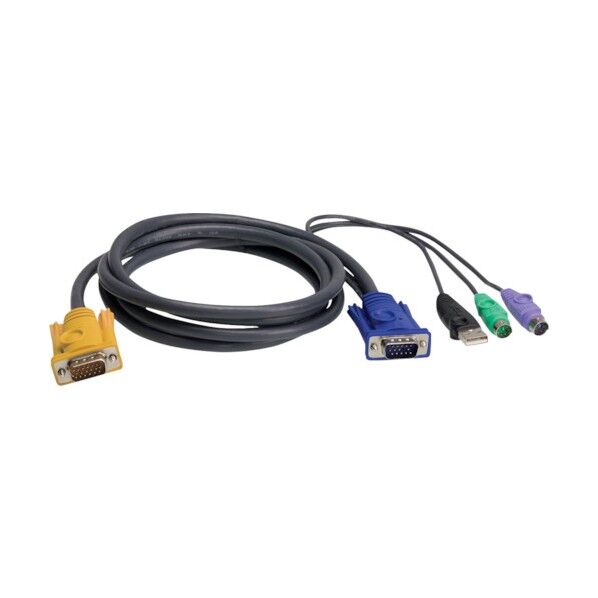 ＡＴＥＮ　ＵＳＢ・ＰＳ／２コンボＫＶＭケーブル　ＳＰＨＤタイプ　１．２ｍ 2L-5301UP 1