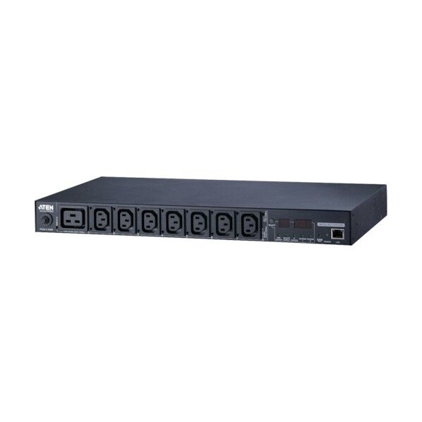 ATEN eco PDU/IEC 200V/20Aモデル/1Uタイプ/8ポート/計測機能搭載/温湿度センサー対応 PE5208B 1