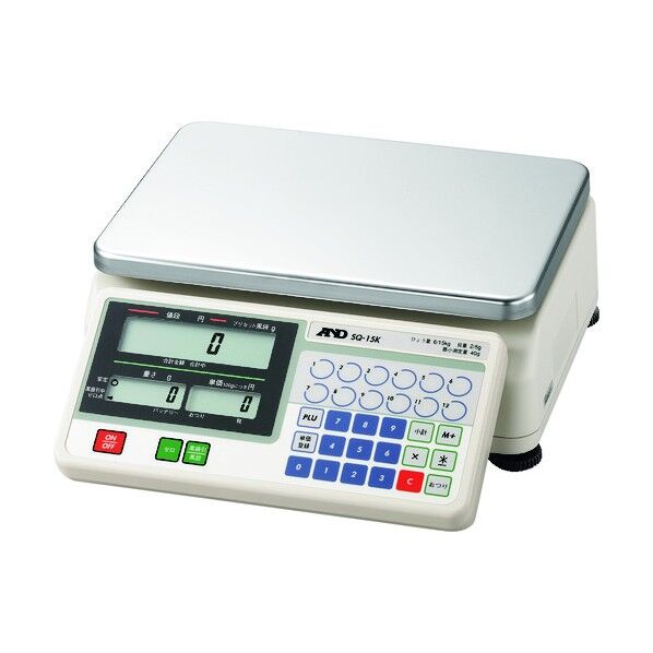 検定付き店舗用料金はかり SQ15K 3区検定品 SQ15K-JA-03N00 1点