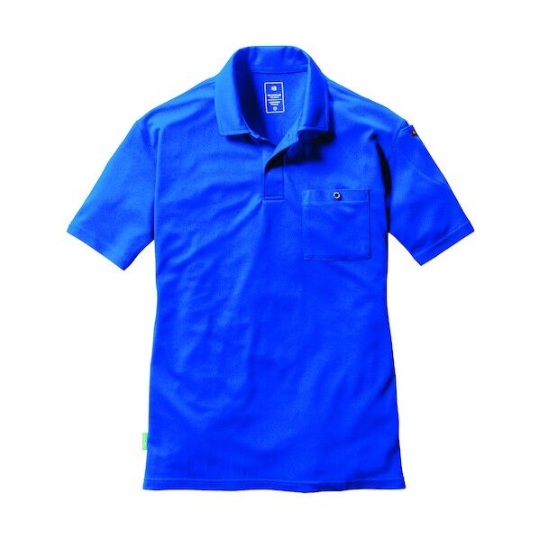 半袖ポロシャツ167-47-3XLサーフブルー 167-47-3XL 1点
