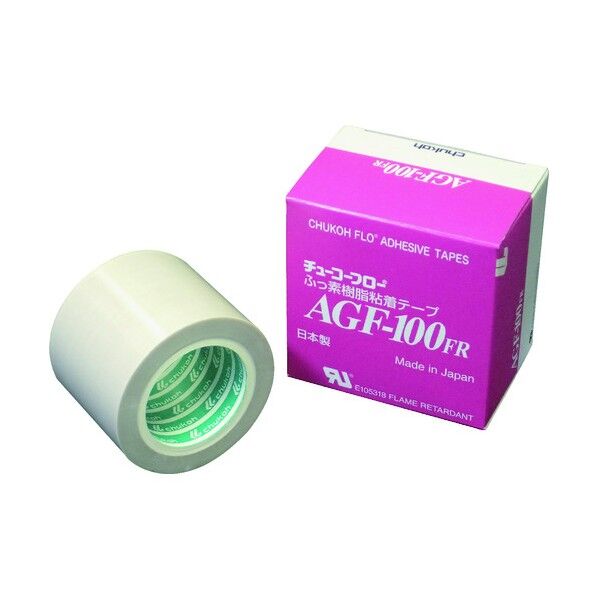 フッ素樹脂(テフロンPTFE製)粘着テープ AGF100FR 0.30t×50w×5m AGF100FR30X50X5 1点