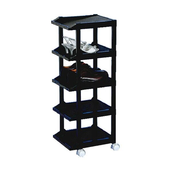 蝶プラ工業 プラ ビルシューズラック5段 555566 1点...