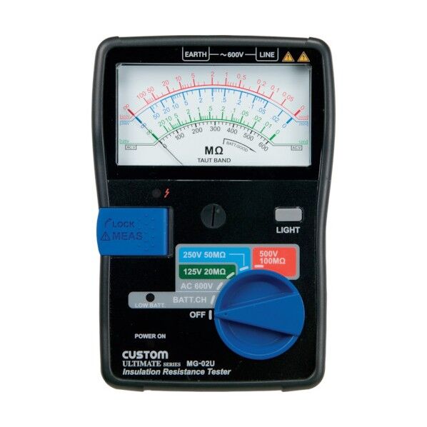 アナログ絶縁抵抗計(3レンジ)