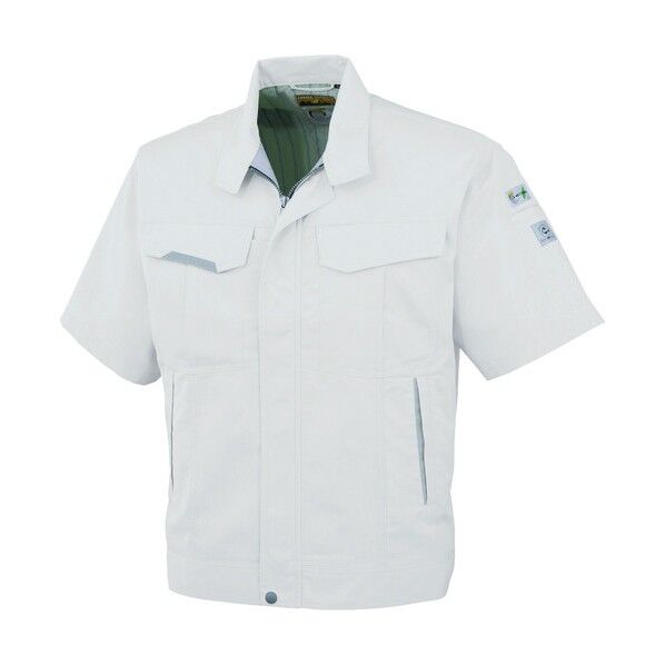 半袖ブルゾンA-820 3 シルバー M A-820-3-M 1点