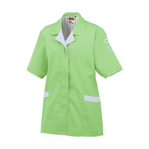 半袖スモックA-822 9 グリーン 4L A-822-9-4L 1点