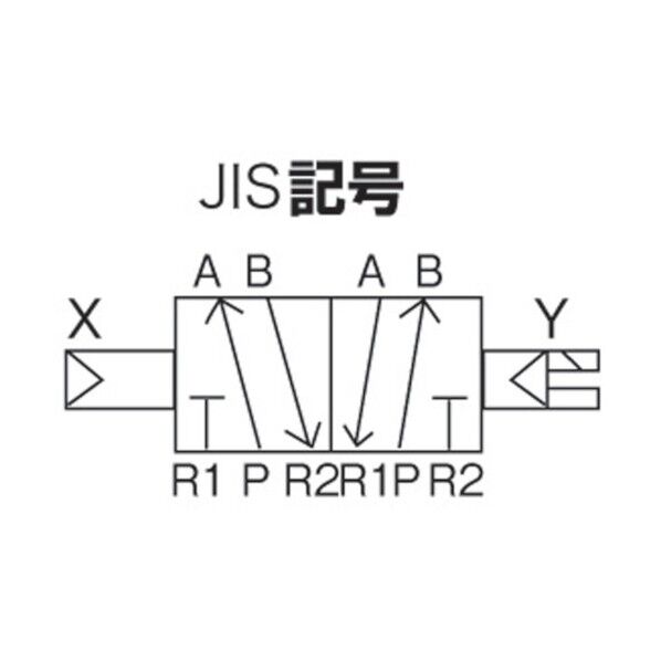 パイロット式5ポート弁 セレックスバルブ 4F4シリーズ サブプレート配管