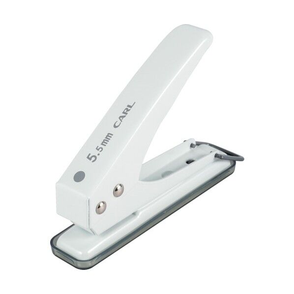 1穴パンチ 穴径5.5mm ホワイト SD-155-W 1点
