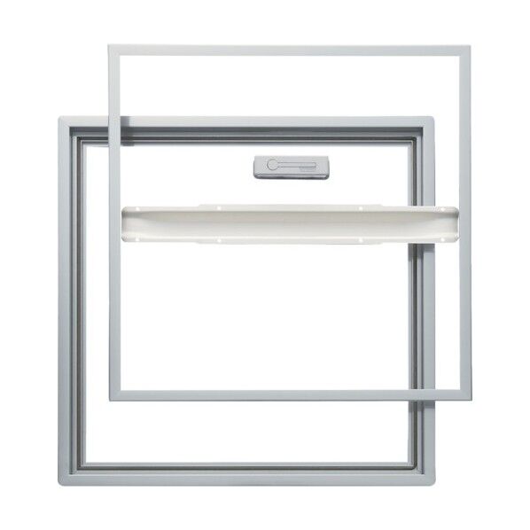 ホーム床点検口気密タイプ15mmフロア用 シルバー 62×2.5×62cm SHW360 1