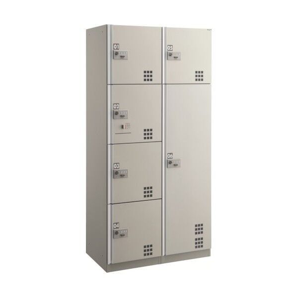 宅配ボックスダイヤル錠タイプスチール扉仕様ステンカラー Nユニット TBX-D3N 1点