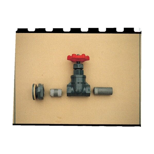 角槽用フィッティング・ニップル・バルブ直ホースネックセット