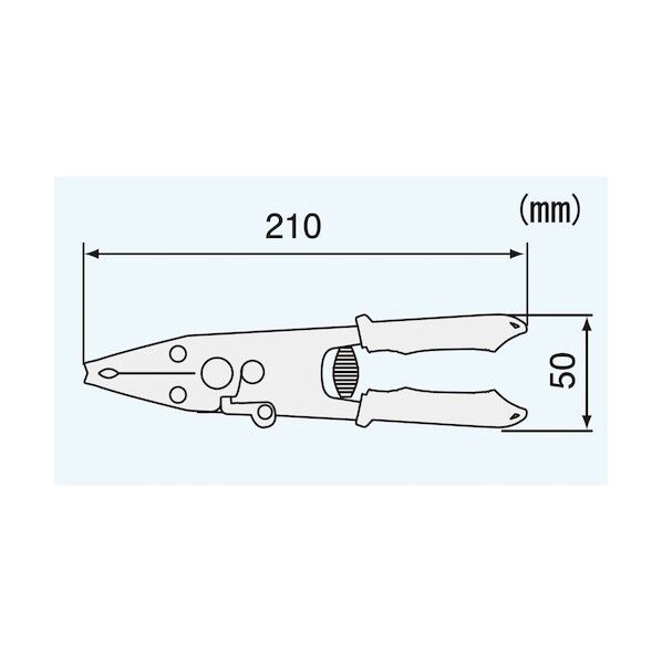 ワイヤーストリッパー 細線用・圧着機能付 PA-05 1点
