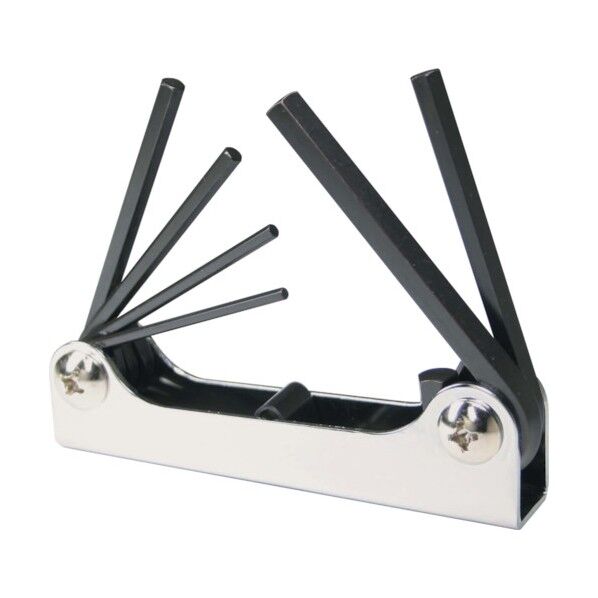 ナイフ型六角棒スパナメタルケース6本セット3/32~5/16