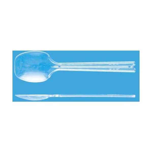 平スプーン#100 (透明)5連(100本袋入) 3770203 1点