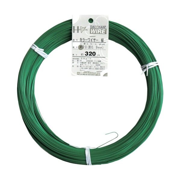 ダイドーハント ハント カラーワイヤー 緑 #20(0.9mm) 1Kg巻 00054017 1...